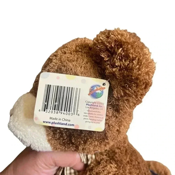 March of Dimes Bean Bag for Babies Vintage 2003 Brown Teddy Bear Plush - Picture 8 of 12